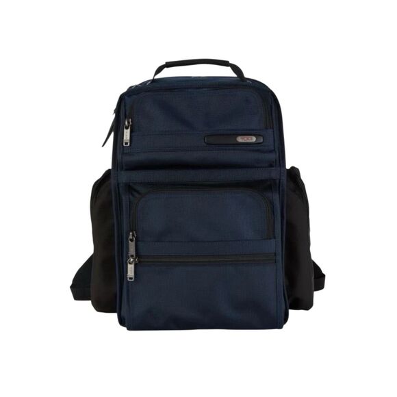 TUMI $550 16.5" Brief Backpack luggage carry on blue NWT - Picture 5 of 6